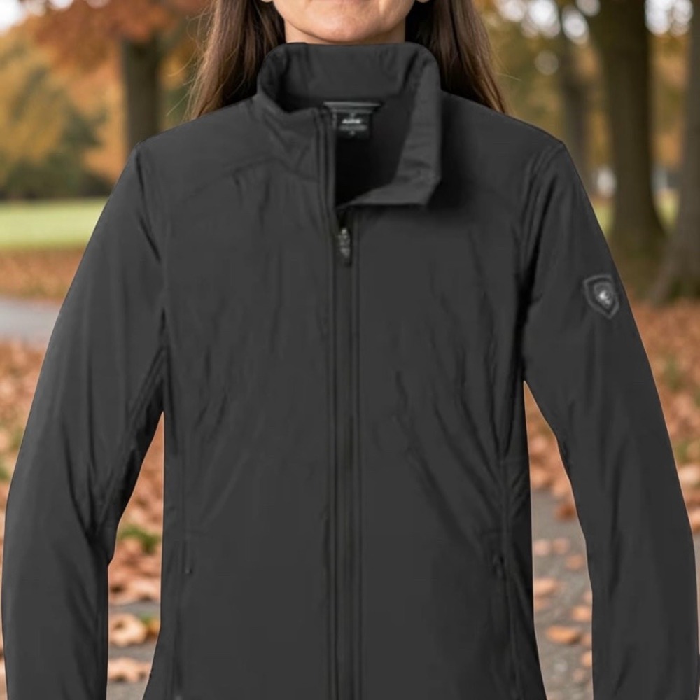 Kuhl The One Jacket Womens XL Black Full Zip Water Resistant Windproof Softshell